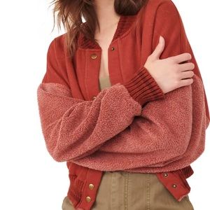 Free people hallaback bomber jacket